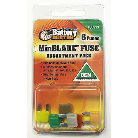 Automotive Fuse Kits, ATM/Mini Series, 5A to 30A, Not Rated MPN:30913