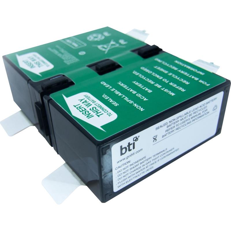 BTI APCRBC124-SLA124 SEALED LEAD ACID BATTERY FOR APC BR1200G-FR, BR1200GI, BR1300G, BR1500G, BR1500G-FR, BR1500GI, BX1500M, SMC1000-2U, SMC1000I-2U MPN:APCRBC124-SLA124