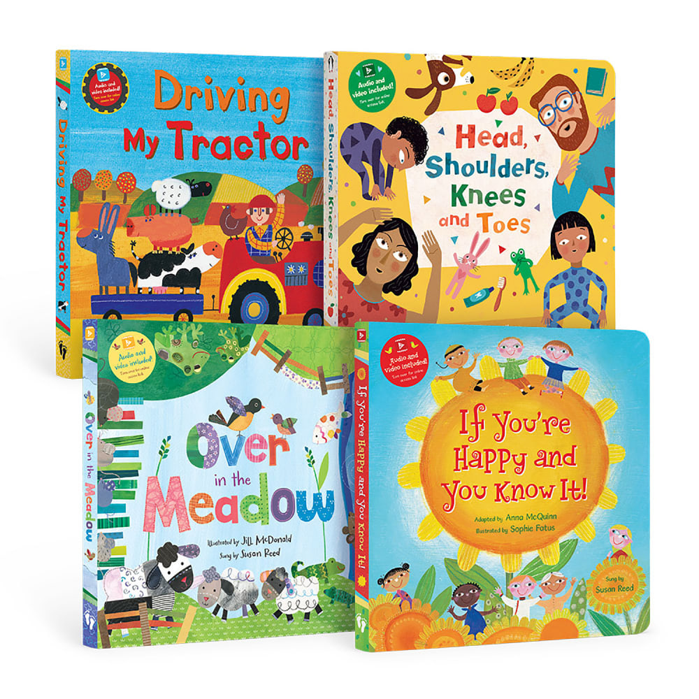 Barefoot Books PreK Lap Singalongs Board Book Bundle, Set Of 4 Books MPN:BBK9798888593301