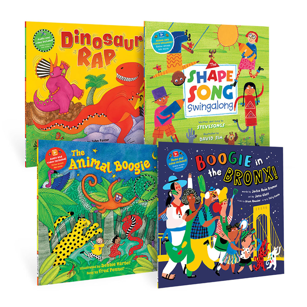 Barefoot Books PreK Boogie Time Singalongs Book Bundle, Set Of 4 Books MPN:BBK9798888593325