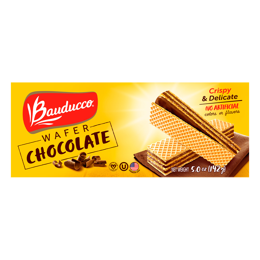 Bauducco Foods Chocolate Wafers, 5. oz, Case Of 36 Packages MPN:0001