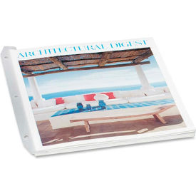 Baumgartens® 3 Ring Magazine/Catalog Organizer Strips Clear 12/Pk JT9000