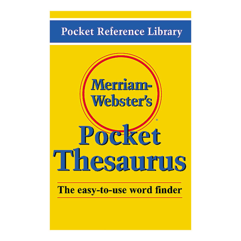 Merriam-Websters Pocket Thesaurus, Pack Of 3 MPN:MW-524XBN