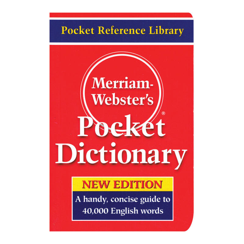 Merriam-Websters Pocket Dictionary, Pack Of 3 MPN:MW-5308BN