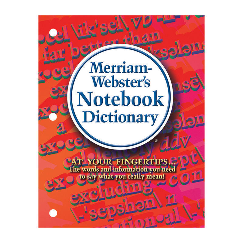 Merriam-Websters Notebook Dictionary, Pack Of 3 MPN:MW-6503BN