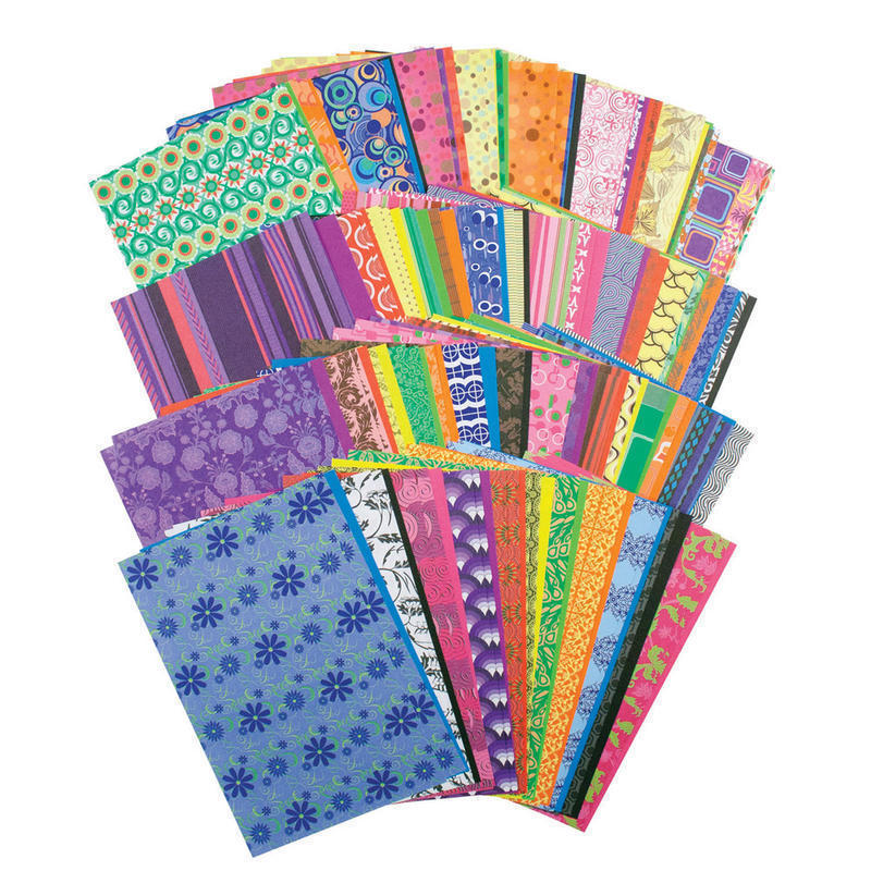 Roylco Decorative Hues Paper, 5 1/2in x 8 1/2in, Multicolor, 192 Sheets Per Pack, Set Of 2 MPN:R-15203BN