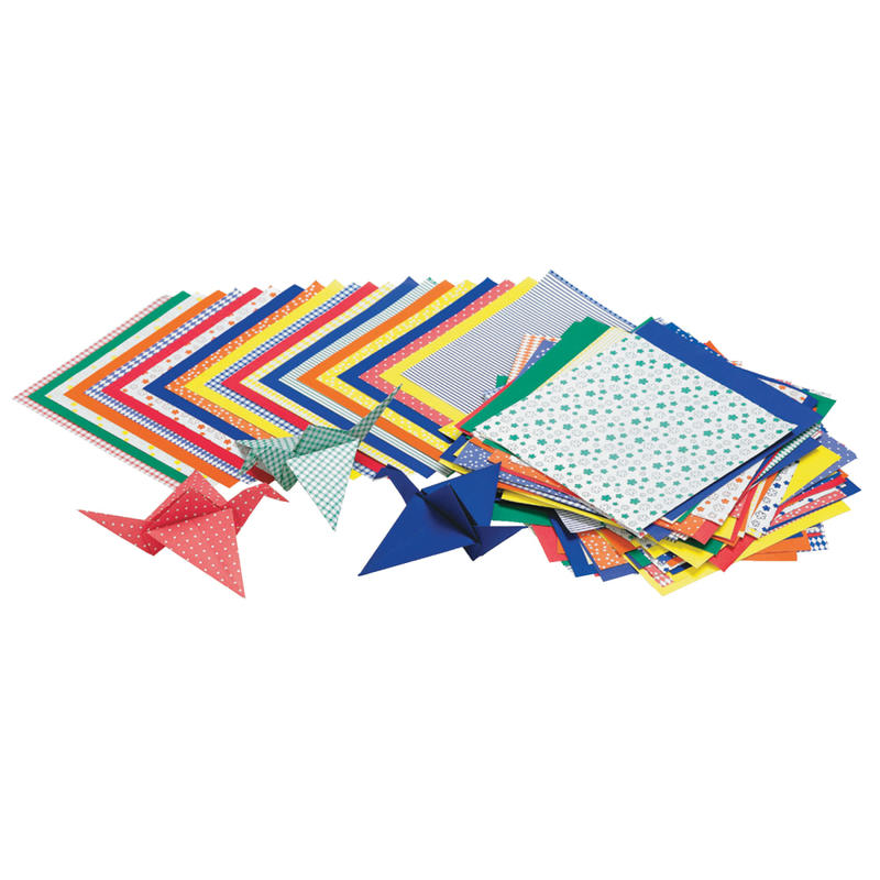 Roylco Economy Origami Paper, 6in x 6in, Multicolor, 72 Sheets Per Pack, Set Of 3 MPN:R-15204BN