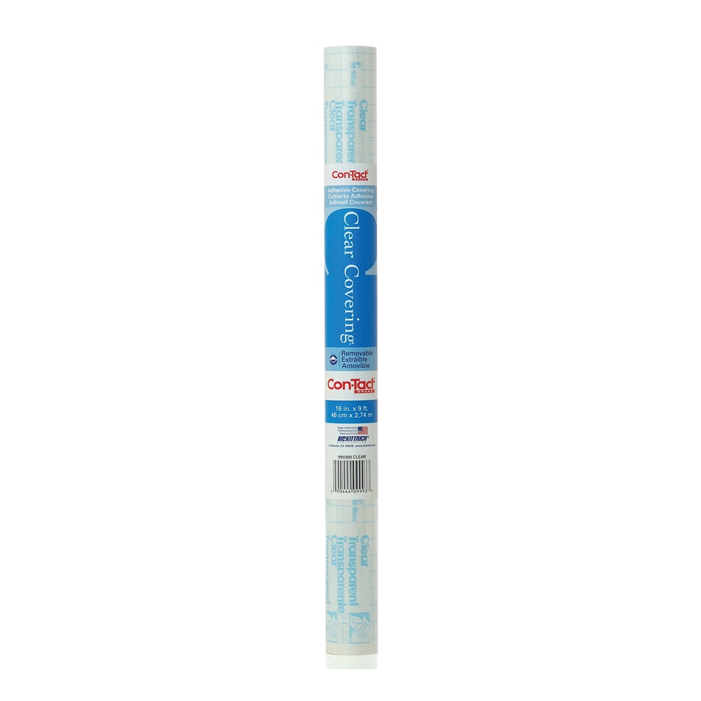 Kittrich Contact Adhesive Rolls, 18in x 108in, Clear, Pack Of 6 MPN:KIT09FC9993BN