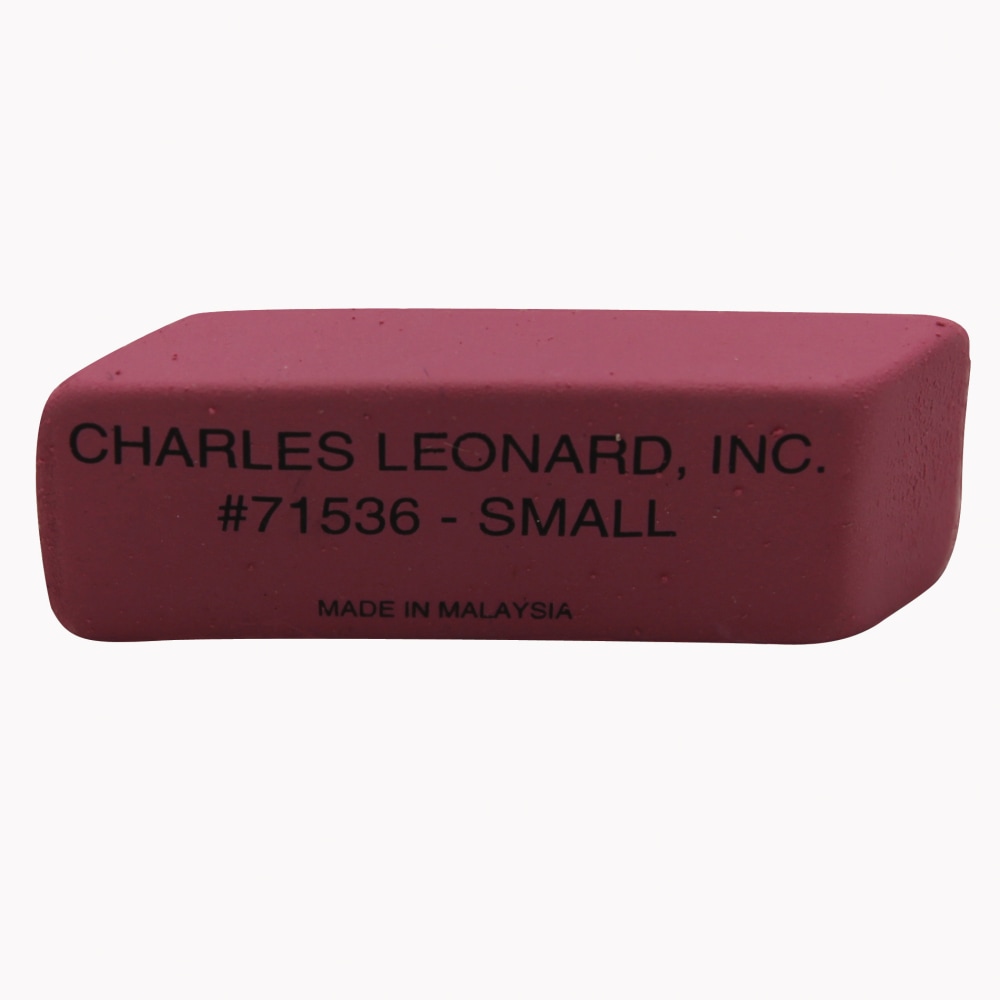 Charles Leonard Natural Rubber Wedge Erasers, Small, Pink, 24 Erasers Per Box, Pack Of 2 Boxes MPN:CHL71536BN
