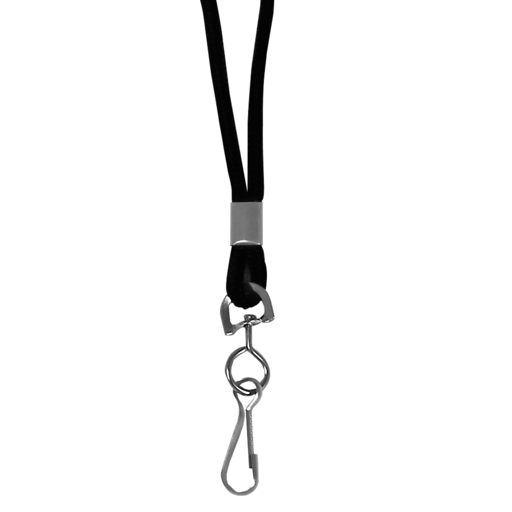 C-Line Standard Lanyards With Swivel Hooks, 36inL, Black, Pack Of 24 MPN:CLI89311BN