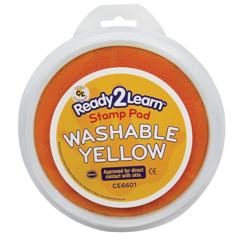 Ready 2 Learn Jumbo Washable Stamp Pad, Yellow, Pack of 6 MPN:CE-6601BN