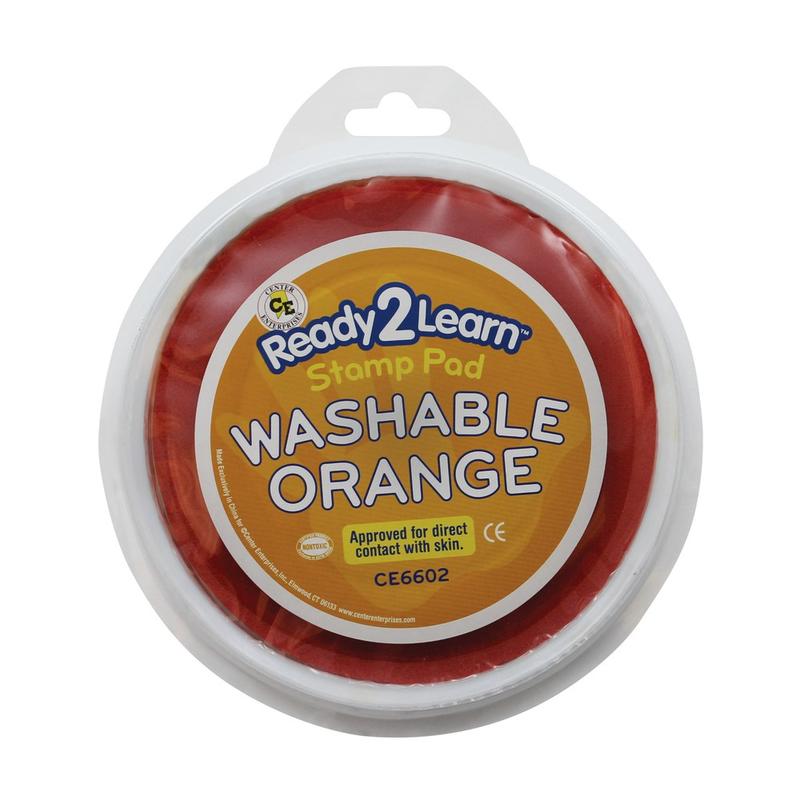 Ready 2 Learn Jumbo Washable Stamp Pad, Orange, Pack Of 6 MPN:CE-6602BN