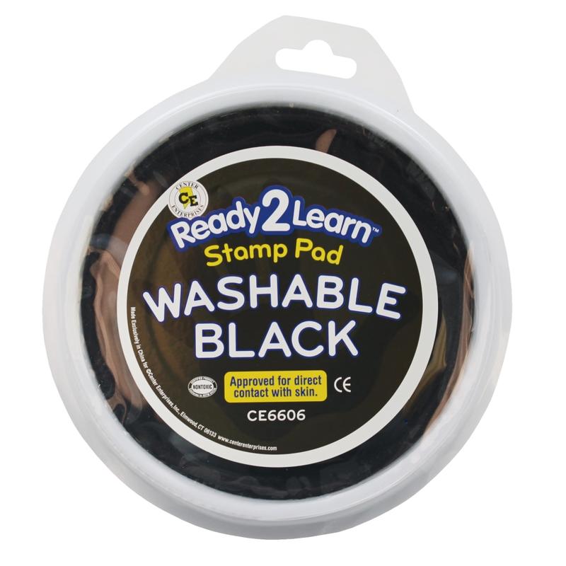 Ready 2 Learn Jumbo Washable Stamp Pad, Black, Pack Of 6 MPN:CE-6606BN