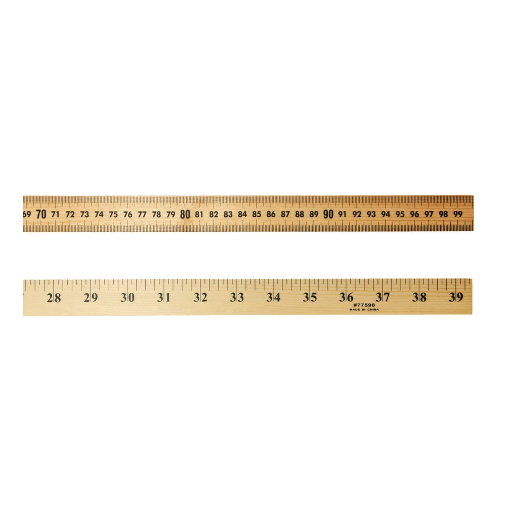 Charles Leonard Wood Hanging Meter Sticks, Brown, Pack Of 6 MPN:CHL77590BN