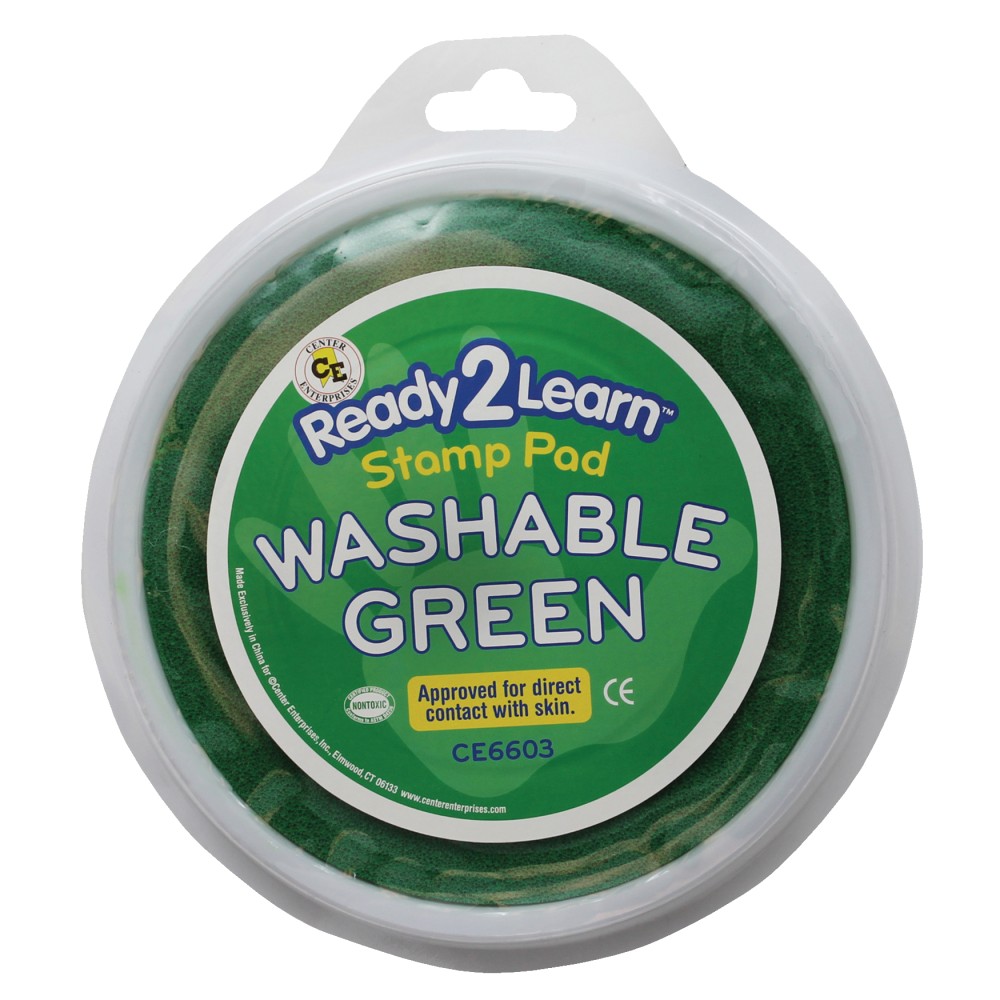 Ready 2 Learn Jumbo Washable Stamp Pad, Green, Pack of 6 MPN:CE-6603BN
