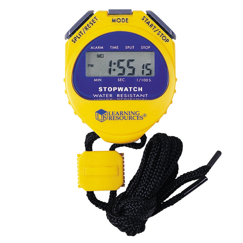 Learning Resources Big Digit Stopwatch, Yellow/Purple, Pack Of 2 MPN:LER0525BN