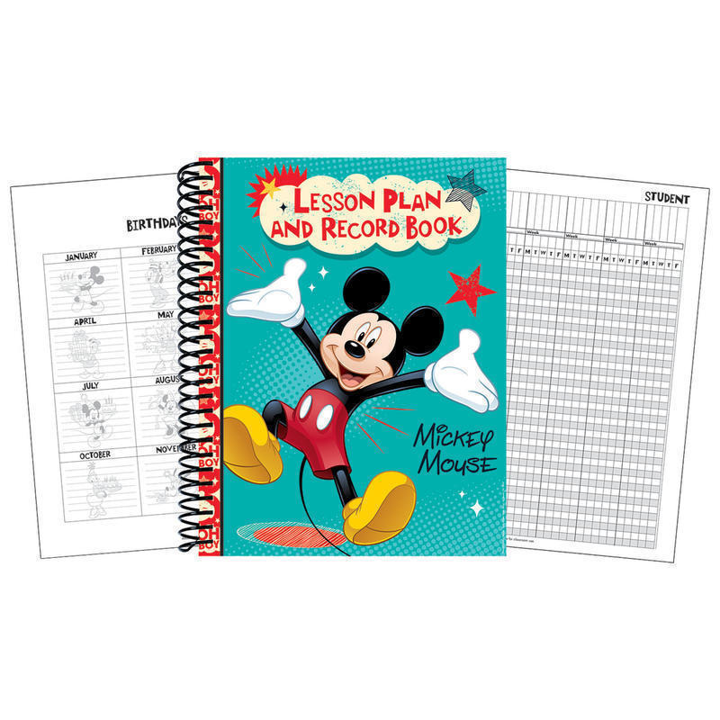 Eureka 40-Week Lesson Plan And Record Books, 8 1/2in x 11in, Mickey, Pack Of 2 MPN:EU-866267BN