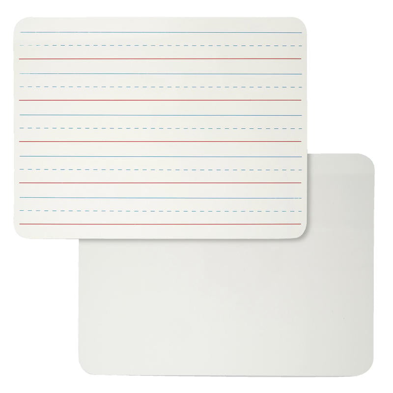Charles Leonard Dry Erase Board, 2-Sided Lined/Plain, 9in X 12in, Pack Of 6 MPN:CHL35120BN