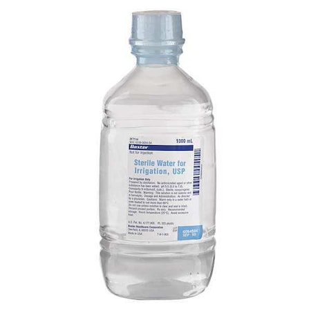 Sterile Water, Bottle, 1000mL MPN:BASW050114