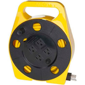 BAYCO Quad Tap Extension Cord - 25' 16/3 on Reel SL-755