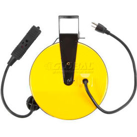 BAYCO Triple-Tap Extension Cord - 30' 16/3 on Metal Retractable Reel SL-800