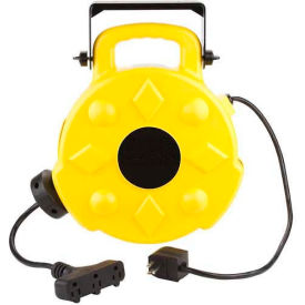 BAYCO Professional Triple-Tap Extension Cord - 50' 14/3 on Retractable Reel SL-8903