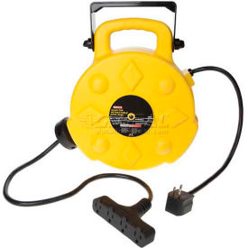 BAYCO Professional Quad-Tap Extension Cord - 50' 12/3 on Retractable Reel SL-8904