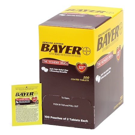 Bayer® Aspirin, Tablet, 325mg, PK200 MPN:45647