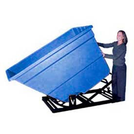 Plastic Self-Dumping Forklift Hopper 11/5 Cu. Yd. 1500 Lbs. Cap. Black SD-2.2 BLACK