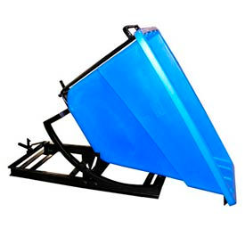 Plastic Self-Dumping Forklift Hopper 5/8 Cu. Yd. 750 Lbs. Cap. Blue SD-5/8 BLUE