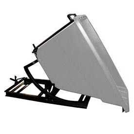 Plastic Self-Dumping Forklift Hopper 5/8 Cu. Yd. 750 Lbs. Cap. Gray SD-5/8 GRAY