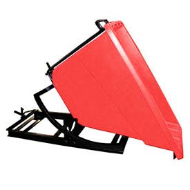 Plastic Self-Dumping Forklift Hopper 5/8 Cu. Yd. 750 Lbs. Cap. Red SD-5/8 RED