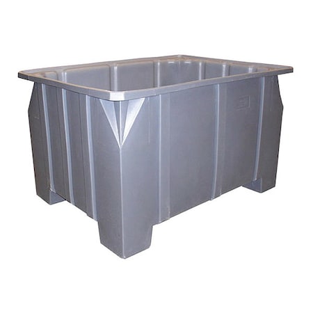 Stacking Pallet Container 38 in W, 28 in H, Gray MPN:DP-28
