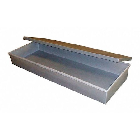 Storage Container W/ Lid, 22 in W x 7 in H, Gray, Plastic MPN:WLG-57