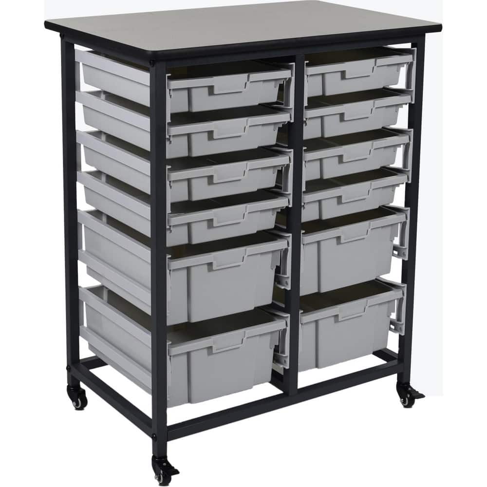 Carts, Cart Type: Bin Storage Unit , Assembly: Assembly Required , Load Capacity (Lb. - 3 Decimals): 240.000 , Color: Gray , Height (Decimal Inch): 37.500000  MPN:MBS-DR-8S4L