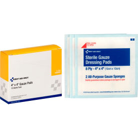 First Aid Only Sterile Gauze Pads 4