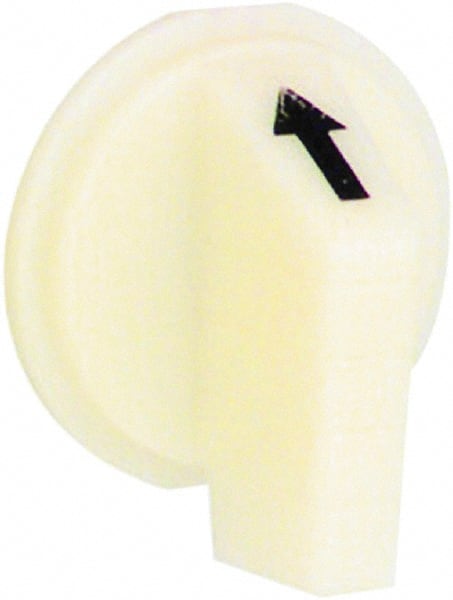 30mm, White, Selector Switch Operating Knob MPN:9001W8
