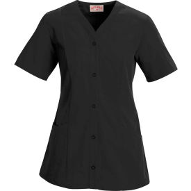 Red Kap® Women's Easy Wear Tunic Short Sleeve Black XL - 9P01 9P01BKSSXL