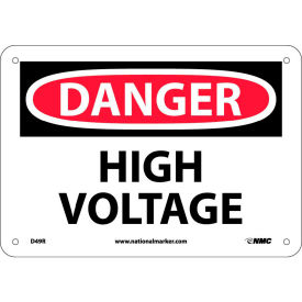 Safety Signs - Danger High Voltage - Rigid Plastic 7