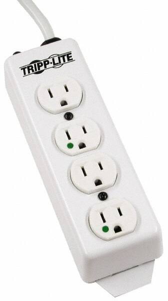 Power Outlet Strips; Amperage: 15 A; Amperage: 15 A; Voltage: 120 V; Number of Outlets: 4; Number Of Outlets: 4; Mounting Type: Free Hanging; Keyhole; Strip Length: 8.6500 in; Cord Length: 15 ft; Voltage: 120 V; Strip Length MPN:PS-415-HG