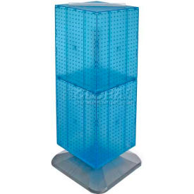 Global Approved 701435-BLU 4-Sided Interlocking Pegboard Floor Display 14