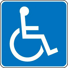 AccuformNMC™ ADA Handicapped Traffic Safety Sign HIP Aluminum 24