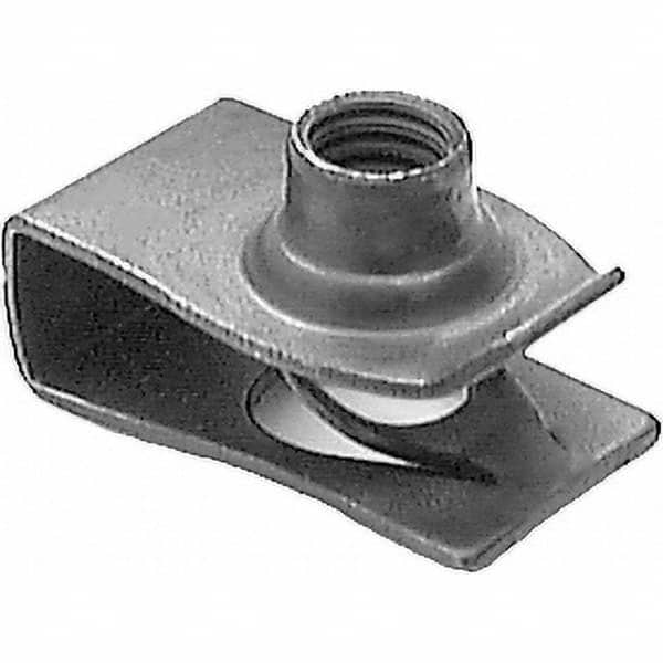 M6x1.00 Screw, 3.4 to 6.3mm Thick, Extruded Tapped Hole U Nut MPN:CD554783 - Pkg Qty 25