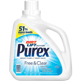 Purex® Free and Clear Liquid HE Laundry Detergent Unscented 150 oz Bottle 05020EA