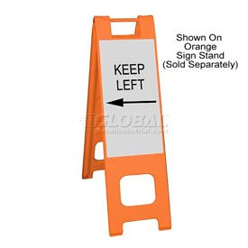 Engineer Grade Legend-Keep Left With Arrow For Narrowcade And Minicade K1073-WBEG