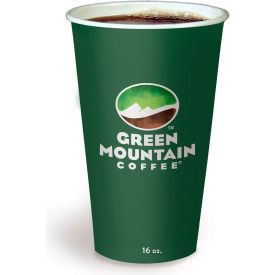 Green Mountain Coffee Paper Hot Cups 16 oz. Cap. Dark Green/Light Green/Brown/White 1000/Carton 5000363814
