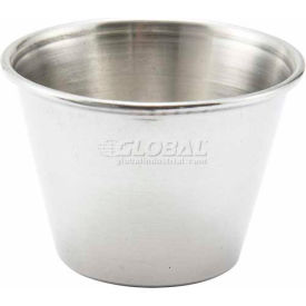 Winco SCP-25 Sauce Cup 2-1/2 oz Round Stainless Steel 12/Pack SCP-25