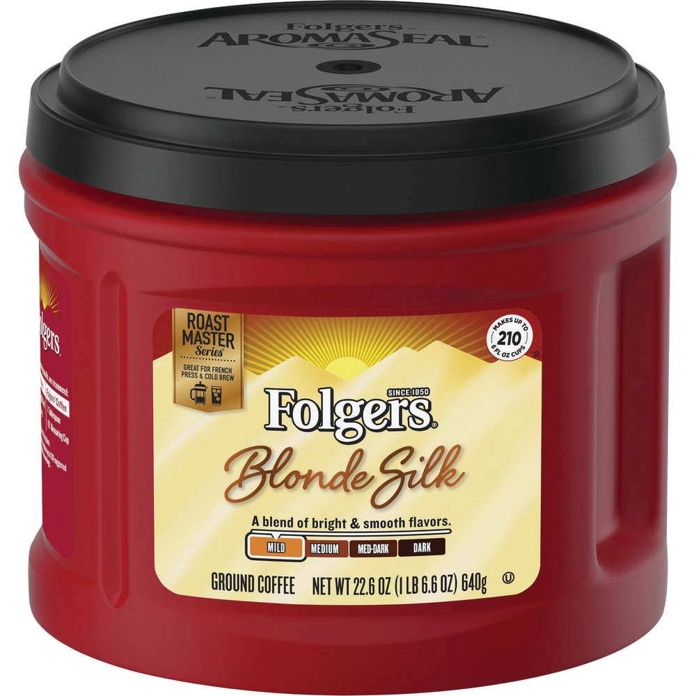 Folgers Blond Silk Ground Coffee, Medium Roast, 22.6 Oz (Min Order Qty 4) MPN:FOL20433