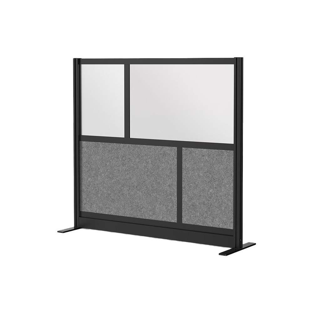 Office Cubicle Partitions; Office Cubicle Partition Type: Modular Wall Room Divider ; Color: Black; Gray; White ; Material: Aluminum ; Mount Type: Freestanding ; Height (Inch): 48 ; Width (Inch): 53 MPN:MW-5348-FCGB