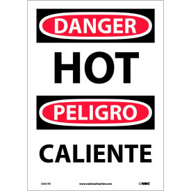 NMC™ Bilingual Vinyl Sign Danger Hot 10